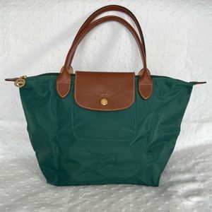 Longchamp Le Pilage Green Tote